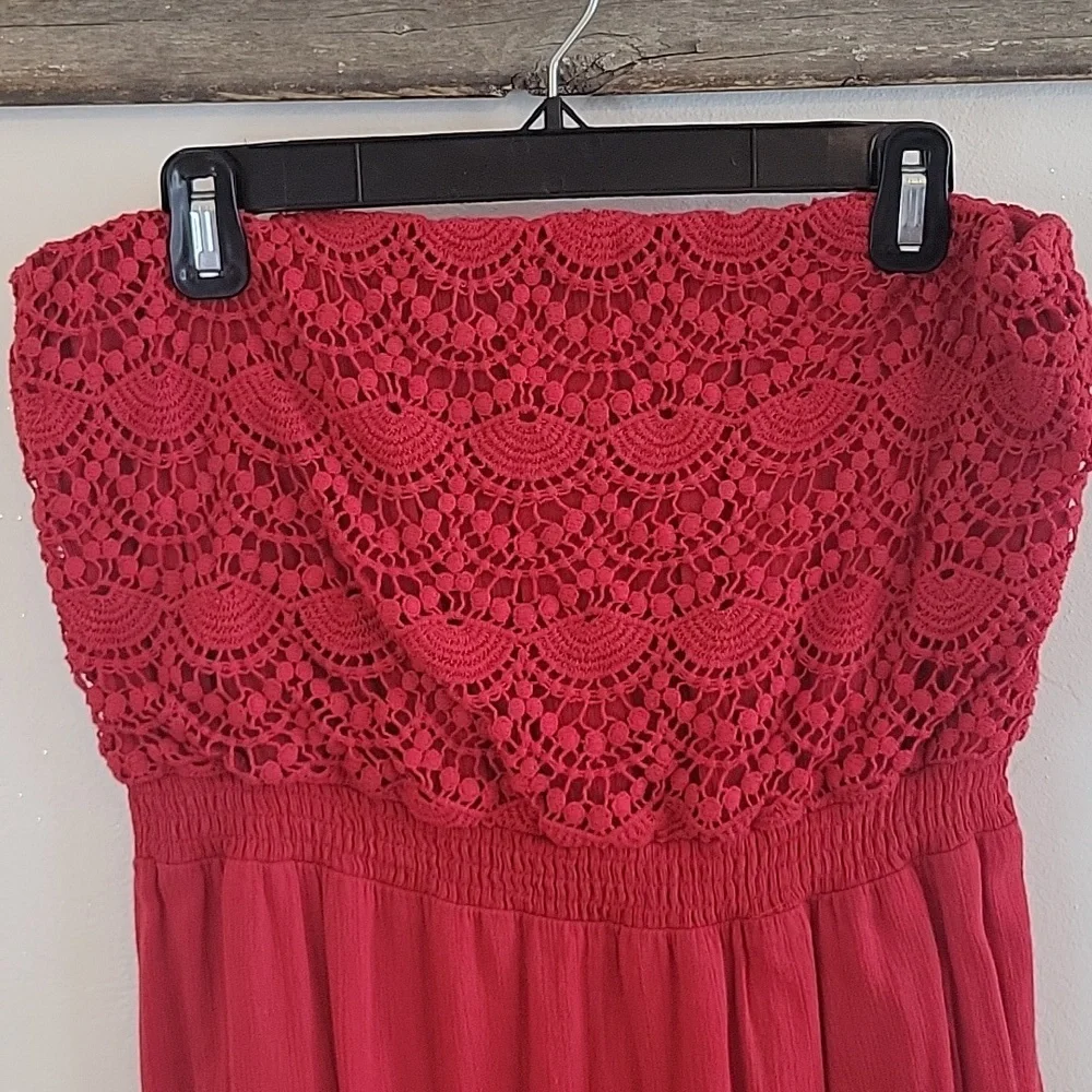 🍀Lucky Brand Strapless Dress SZ Med - Picture 2 of 10